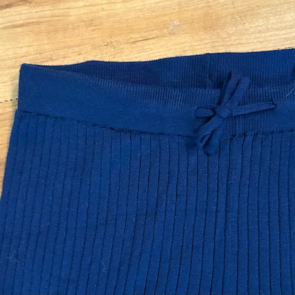 NWT, Free Assembly, Girl’s Wide Leg Ribbed Sweater Pants, Dark Blue, Size 10/12 - Picture 6 of 10